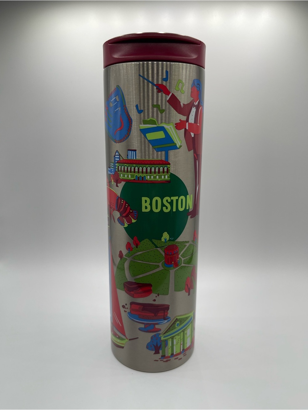 Starbucks Metallic Pink Travel Tumbler - Silver Rim
